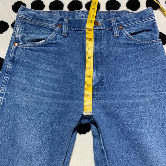 Vintage Wrangler 936PWD Cowboy Cut Faded Denim Straight Leg Bootcut Jeans - Picture 9 of 12